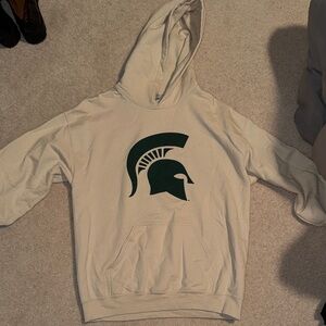 tan Hoodie with Spartan Logo